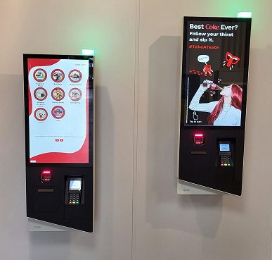 Wall mounted self order kiosks