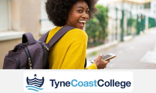 Tyne Coast College image and logo grBG